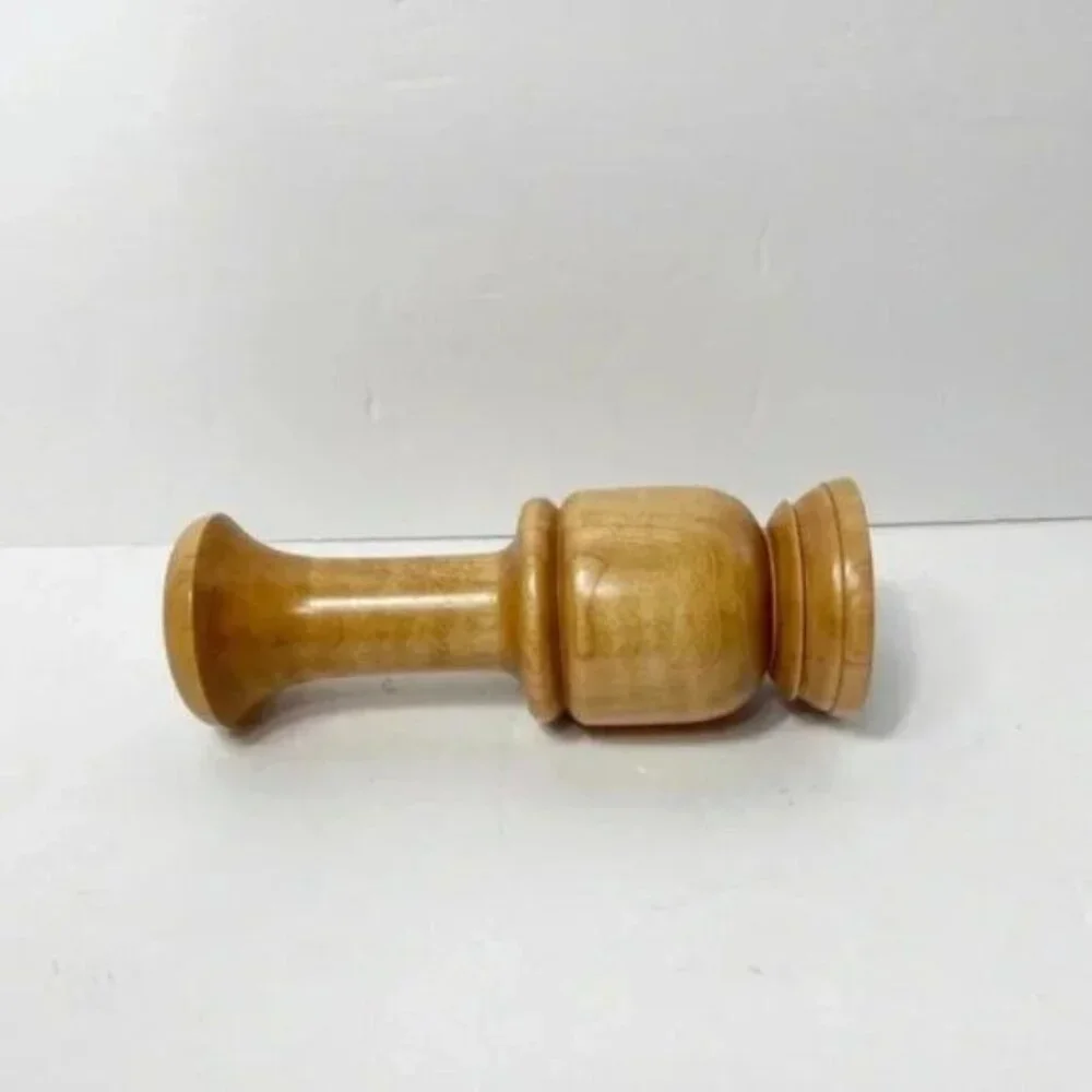 Custom Birch Vase Candlestick Holder Kent Seasons 2002 Handmade Wooden Decor